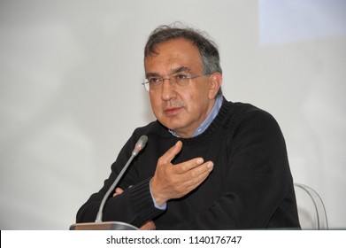 Sergio Marchionne CEO Of FCA Automotive Group Turin Italy Circa November 2014