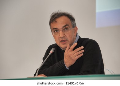 Sergio Marchionne CEO Of FCA Automotive Group Turin Italy Circa November 2014