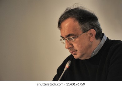 Sergio Marchionne CEO Of FCA Automotive Group Turin Italy Circa November 2014