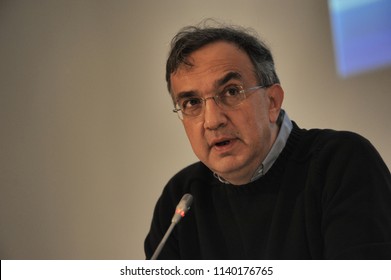 Sergio Marchionne CEO Of FCA Automotive Group Turin Italy Circa November 2014