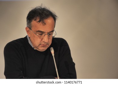 Sergio Marchionne CEO Of FCA Automotive Group Turin Italy Circa November 2014