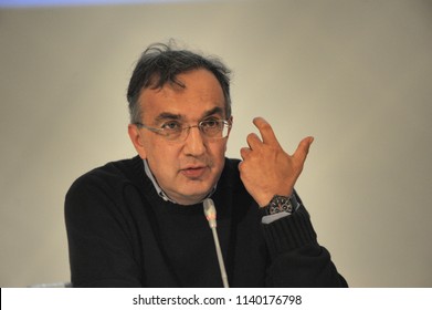 Sergio Marchionne CEO Of FCA Automotive Group Turin Italy Circa November 2014