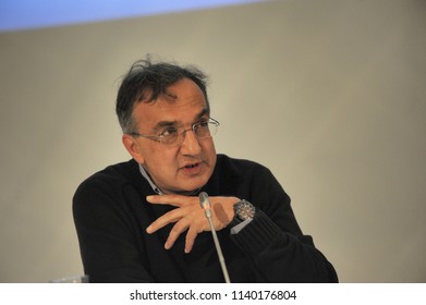 Sergio Marchionne CEO Of FCA Automotive Group Turin Italy Circa November 2014