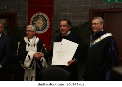 Sergio Marchionne Receives Honorary Degree In Economics From The University Of Cassino, October 5, 2007