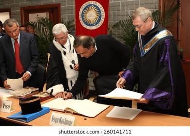 Sergio Marchionne Receives Honorary Degree In Economics From The University Of Cassino, October 5, 2007