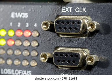 Serial Communications Connector RS 232 Close Up