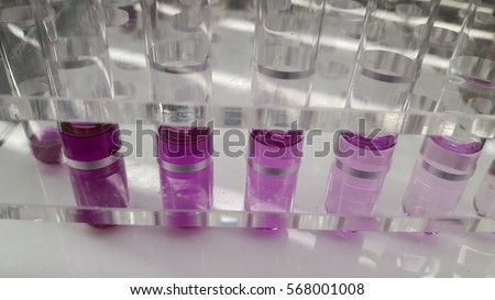 Serial dilutions of wright stain.