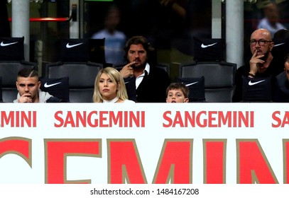 Serie A - Inter V Lazio -
Milan, Italy San Siro Stadium - 31/03/2019 -
Mauro Icardi And His Wife And Football Agent Wanda Nara, Davide Lippi, Walter Zenga
