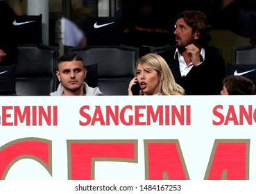 Serie A - Inter V Lazio -
Milan, Italy San Siro Stadium - 31/03/2019 -
Mauro Icardi And His Wife And Football Agent Wanda Nara 
