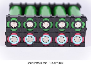 a series 18650 battery holder on white background