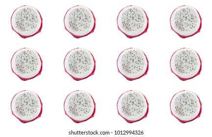 Series Dragon-fruit Pattern Exotic Fetus Eating Many Icons Base