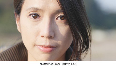 Serious Asian Woman 