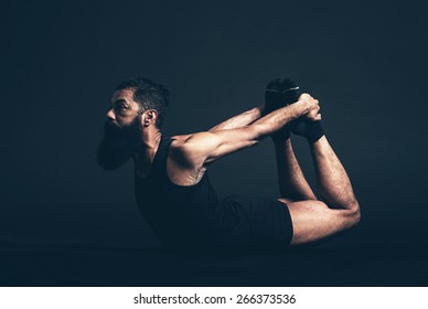 Young Girl Doing Gymnastics On Dark Stock Photo 637067530 | Shutterstock