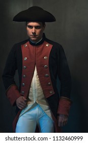 Serious Historical Regency Man In Hat And Jacket.