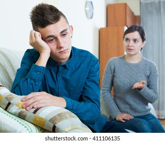 Parent scolding teen Images, Stock Photos & Vectors | Shutterstock