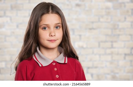 Serious Teen Pose Alone In Living Room. Adolescence, Difficult Personality, Bad Temper, Young Generation