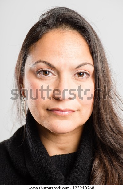 Serious Woman Portrait Real People High Stock Photo Edit Now 123210268