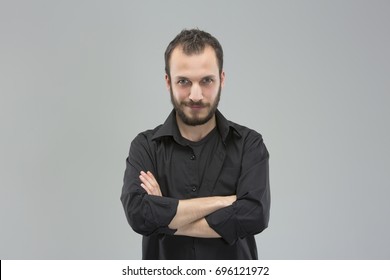 Serious Young Man Portrait