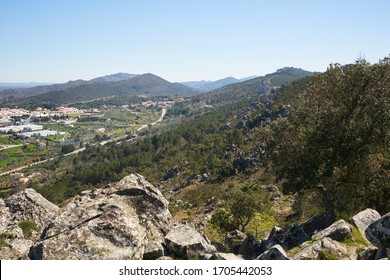 Serra De Sao Mamede Mountains In Castelo De Vide, Portugal