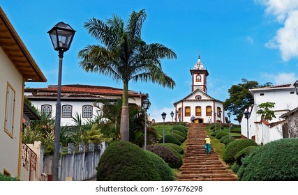 SERRO, MINAS GERAIS, BRAZIL - JANUARY 21, 2019: Baroque church at historical center.                             - Shutterstock ID 1697676298