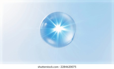 Serum drop,Water Drops Essence oil Liquid drop on a white background, 3d rendering. - Shutterstock ID 2284620075