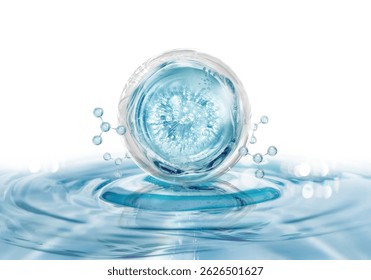 Molécula de suero para el fondo del producto cosmético