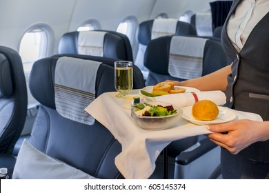 Served Lunch in Aircraft  - Powered by Shutterstock