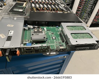 server blade in data center facility