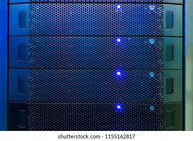 Server internet datacenter room, network, technology concept background, Data center is the server control center for internet provider.