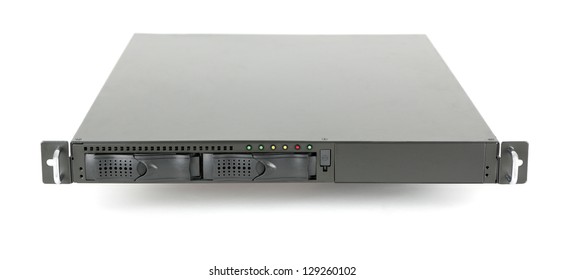 Server on white background