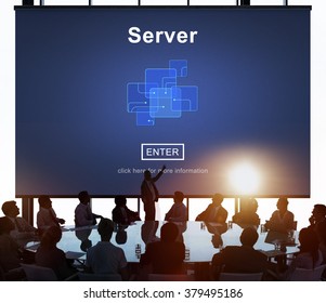 Server Online Technology Storage Software Concept