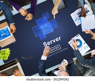 Server Online Technology Storage Software Concept