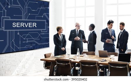 Server Online Technology Storage Software Concept