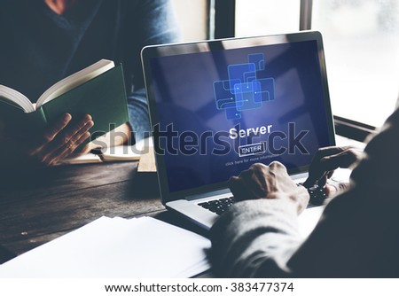 Server Online Technology Storage Software Concept
