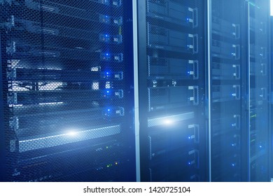 Working Data Center Full Rack Servers Stock Illustration 1735860713