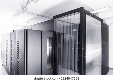 server racks inside datacenter of internet service provider - Powered by Shutterstock - Get 15% off with code: PIKWIZARD15