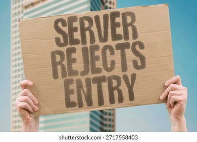 "Server Rejects Entry" Backend systems deny user access. SERVER.ACCESS.LOGIN.ERROR.FAILURE.
