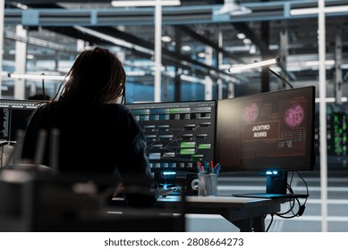 Server room engineer finding critical error in equipment used for machine learning training.