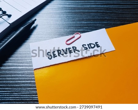 Server side writting on table background. 