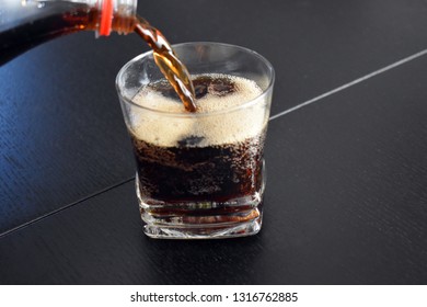 Serving Cold Coke In The Glass