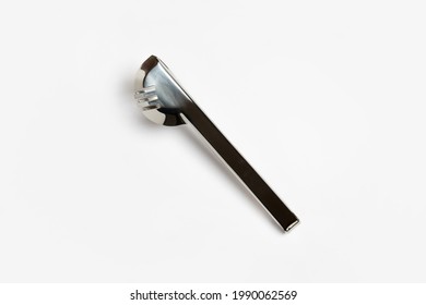 Serving Kitchen Cooking Tongs Isolated On A White Background. High-resolution Photo.