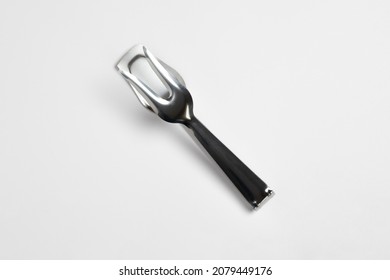 Serving Kitchen Cooking Tongs Isolated On A White Background.High Resolution Photo.Mock Up