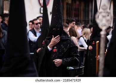 Servite Nazarenes In Holy Week In Seville, Holy Saturday