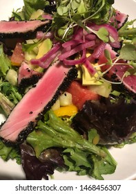 Sesame Encrusted Seared Ahi Tuna Salad