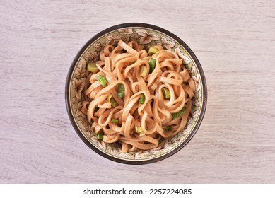 Sesame paste noodles  - a popular food in Taiwan        - Shutterstock ID 2257224085