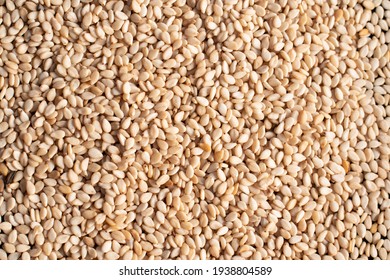 Sesame Seeds Texture Background Organic