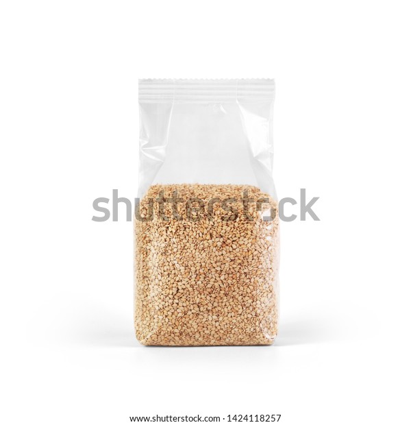 Download Sesame Seeds Transparent Plastic Bag Isolated Stock Photo Edit Now 1424118257 PSD Mockup Templates