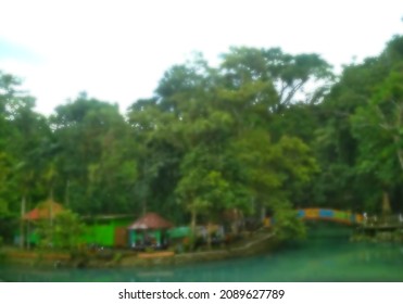 SESAOT, NOVEMBER 2021 Background Photo Is Blur. Cold Water And Culinary Tourism Locations When The Weather Is Cloudy