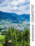 Sessellift über Lienz in Osttirol, Österreich