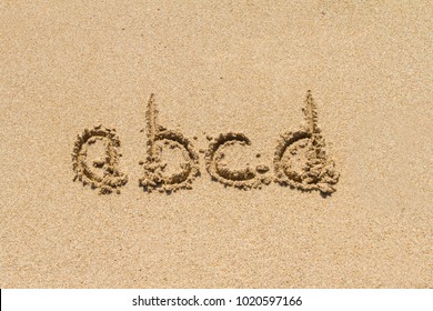 Set Abcd Letters Alphabet Written On Stock Photo 1020597166 | Shutterstock